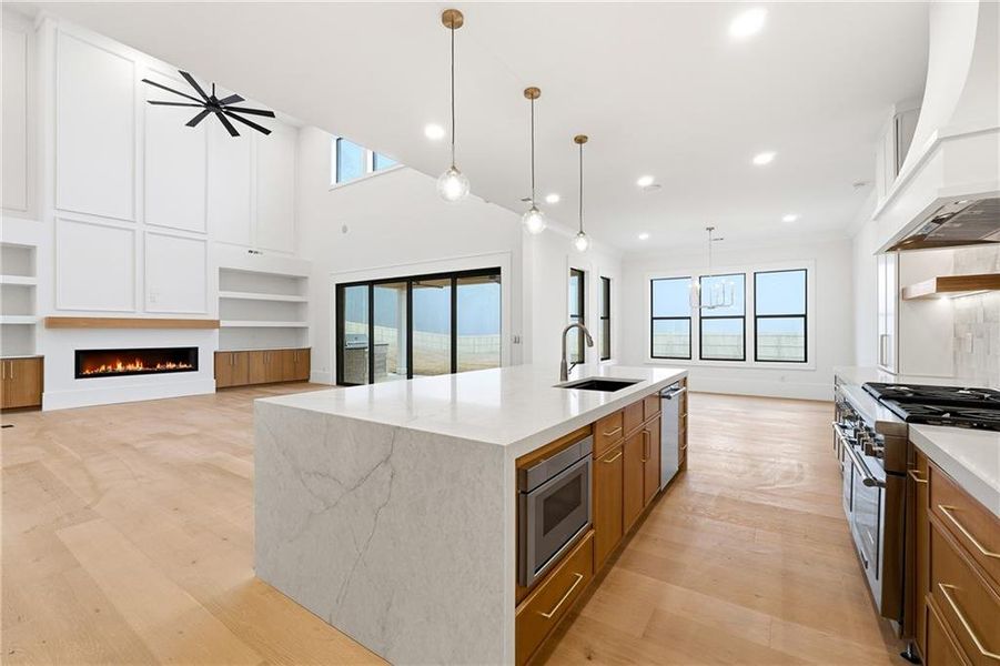 Furnished interior view inside a new home in , Buford (Image 11).