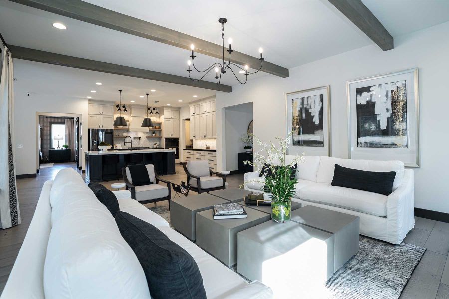 Representative furnished interior of a home built from the Harper - Hidden Creek by MasterCraft Builder Group in SilverLeaf, St. Augustine (Image 18).