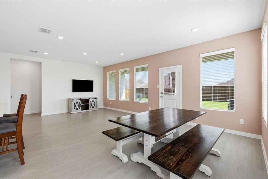 Bright interior space featuring light wood-finish flooring Bright interior space featuring light wood-finish flooring