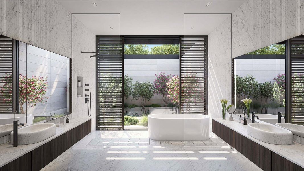 Furnished interior view inside a new home in Four Seasons Private Residences Lake Austin, Austin (Image 13).