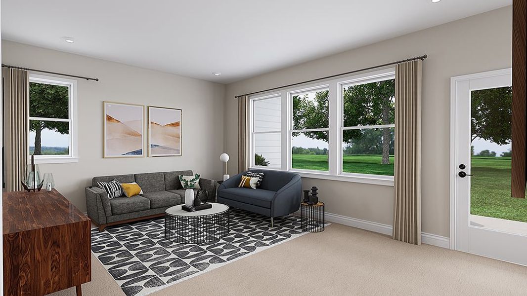 Furnished interior view inside a new home in Archer Row, Charlotte (Image 26).