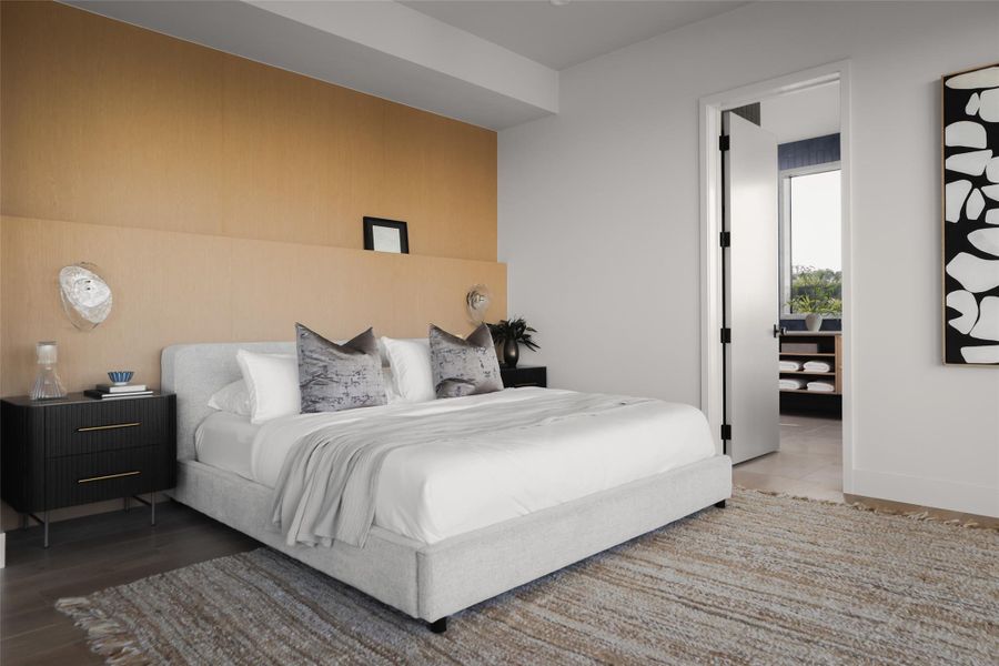 Furnished interior view inside a new home in , Austin (Image 9). Furnished interior view inside a new home in , Austin (Image 9).