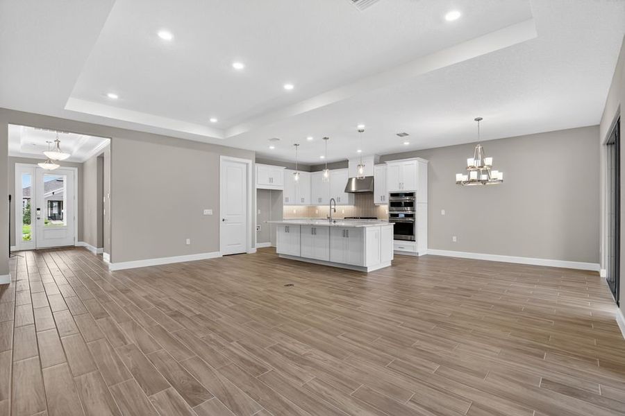 Spacious, unfurnished interior of a new home in Center Lake Ranch Community Group Page, St. Cloud (Image 13). Spacious, unfurnished interior of a new home in Center Lake Ranch Community Group Page, St. Cloud (Image 13).