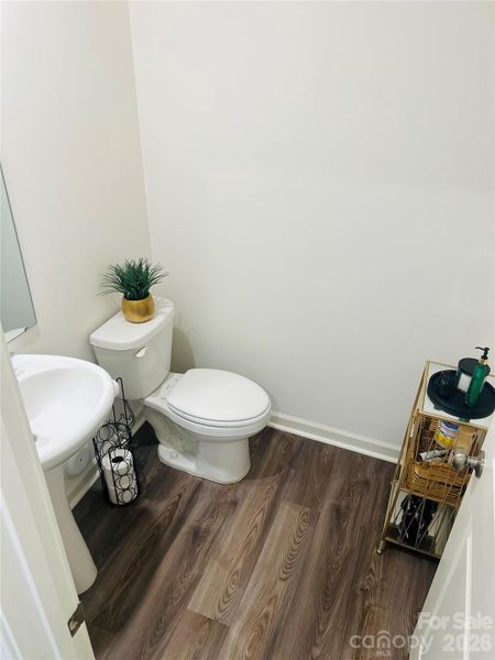Downstairs powder room