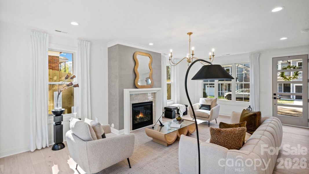 Furnished interior view inside a new home in , Charlotte (Image 9).