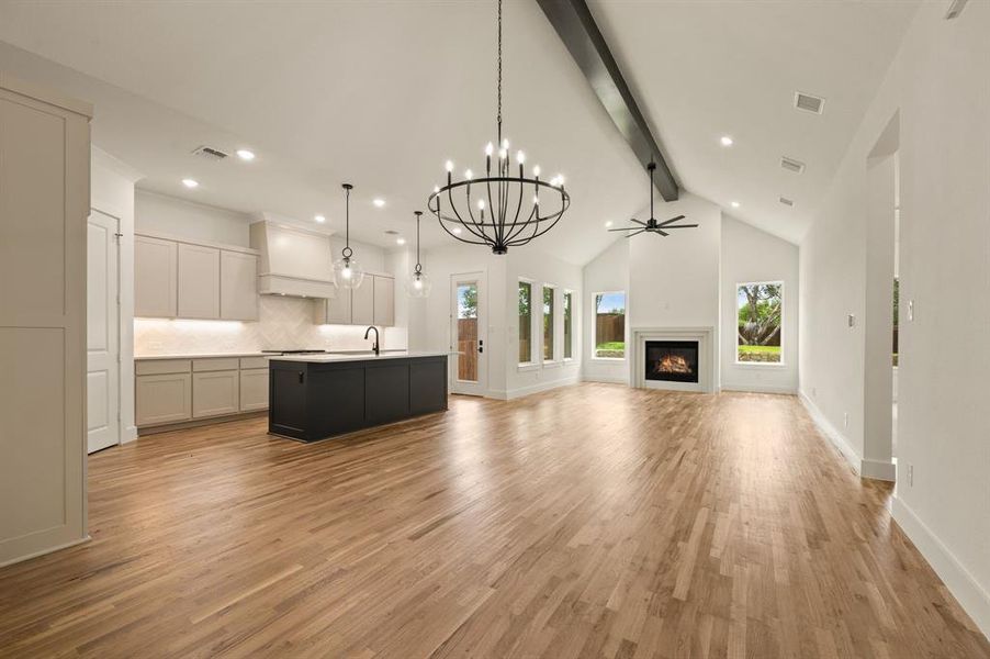 Furnished interior view inside a new home in , Aledo (Image 3). Furnished interior view inside a new home in , Aledo (Image 3).