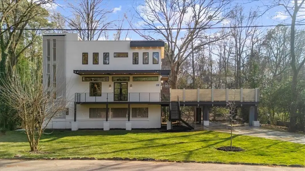 Front exterior of a new home in , Atlanta, GA, highlighting curb appeal (Image 27).
