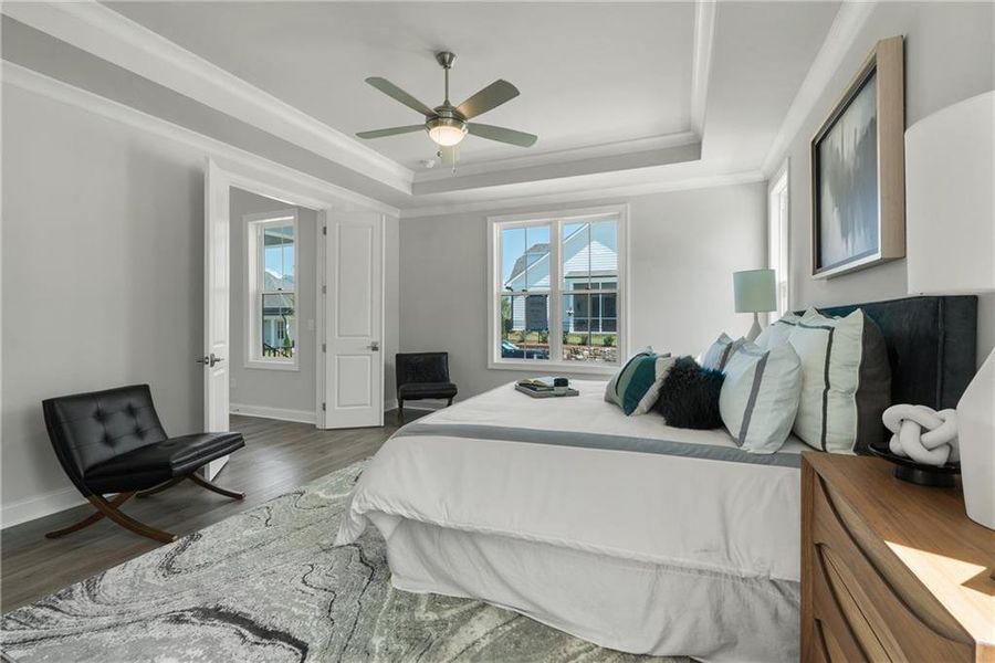 Furnished interior view inside a new home in Promenade at Sawnee Village, Cumming (Image 23).