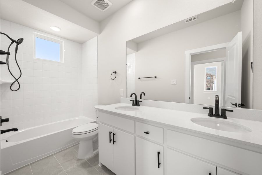 Furnished interior view inside a new home in Wildridge, Oak Point (Image 14).