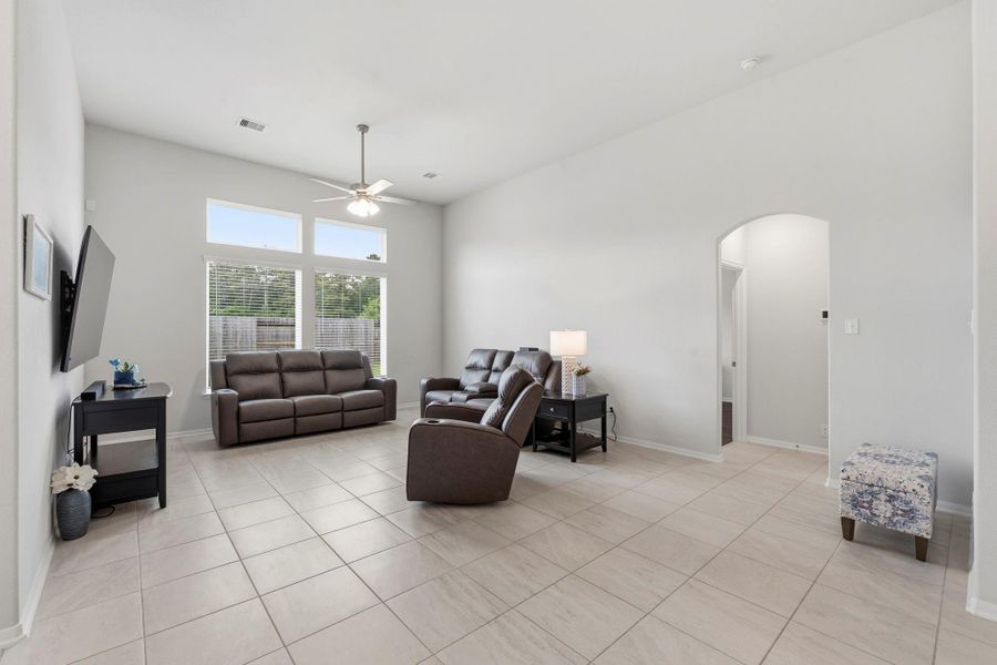 Bright, open, and designed for everyday living—this spacious family room is the heart of the home. Bright, open, and designed for everyday living—this spacious family room is the heart of the home.