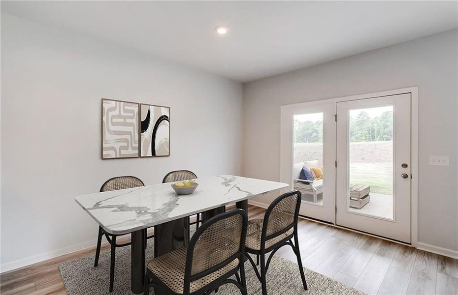 Furnished interior view inside a new home in Avery Ridge, Gainesville (Image 12).