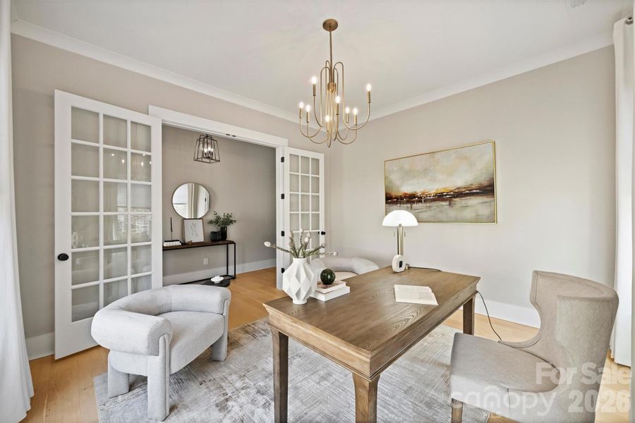 Furnished interior view inside a new home in , Charlotte (Image 12).