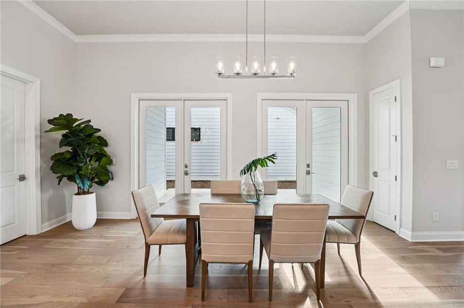 Furnished interior view inside a new home in Promenade at Sawnee Village, Cumming (Image 12).