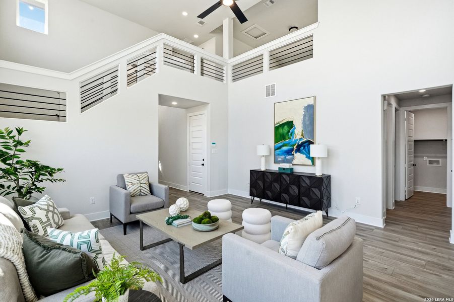 Furnished interior view inside a new home in Alsatian Oaks, Castroville (Image 36).