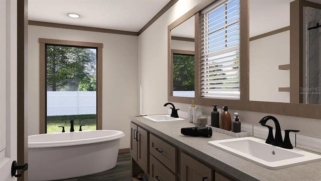 Furnished interior view inside a new home in , Land O' Lakes (Image 6).