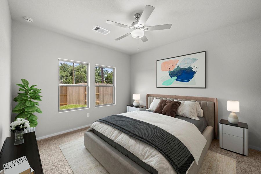 Furnished interior view inside a new home in Laurel Landing, Alvin (Image 11). Furnished interior view inside a new home in Laurel Landing, Alvin (Image 11).