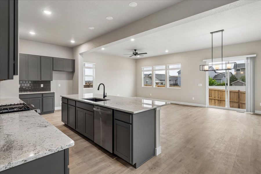 Furnished interior view inside a new home in Aspen Meadows, Colorado Springs (Image 11). Furnished interior view inside a new home in Aspen Meadows, Colorado Springs (Image 11).