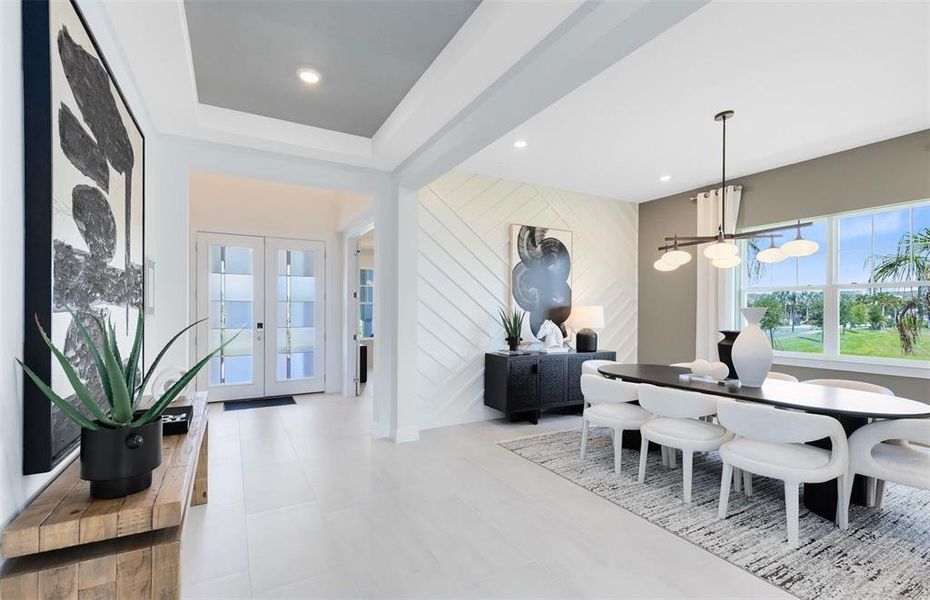 Furnished interior view inside a new home in Winter Grove, Winter Garden (Image 33).