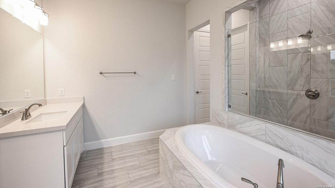 Furnished interior view inside a new home in Johnson Ranch 55', Bulverde (Image 13).