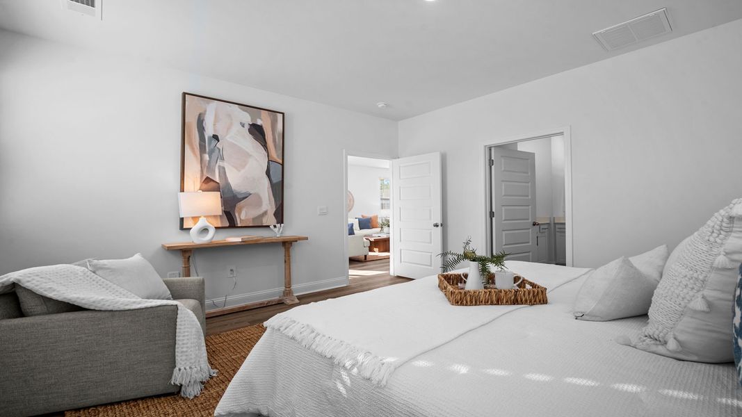 Furnished interior view inside a new home in The Lakes at North Glynn, Brunswick (Image 17).