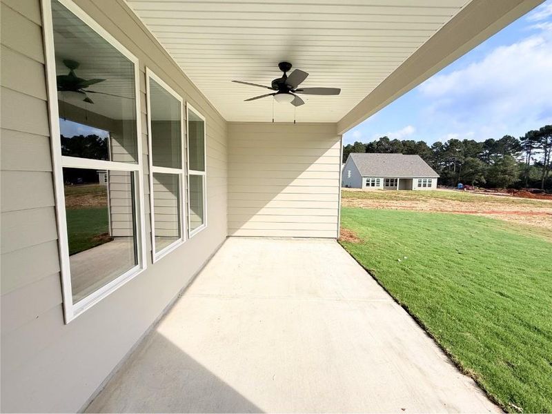 Exterior details and patio area of a home in Westlyn, Winder (Image 2).