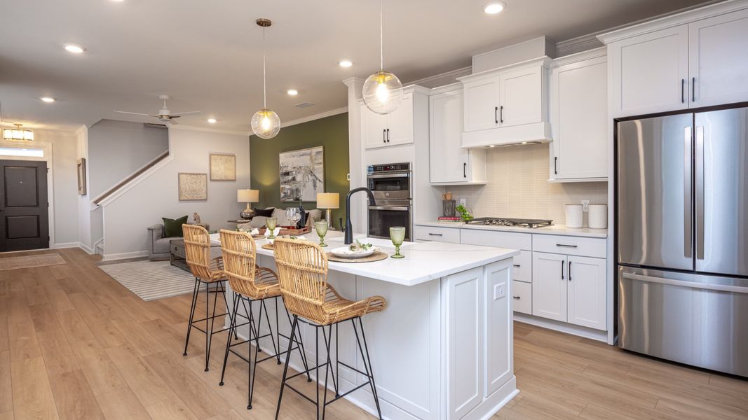 Furnished interior view inside a new home in The Courtyards at Oak Grove, Durham (Image 13).