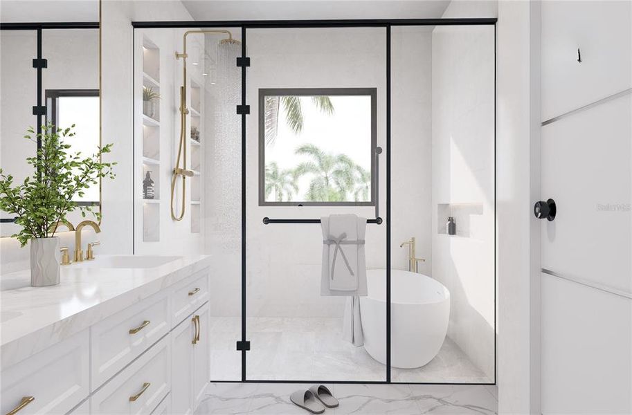 Furnished interior view inside a new home in , Madeira Beach (Image 7).