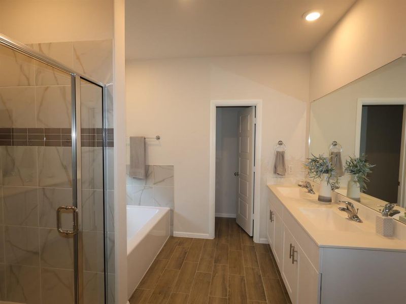 Furnished interior view inside a new home in The Preserve, Justin (Image 7).