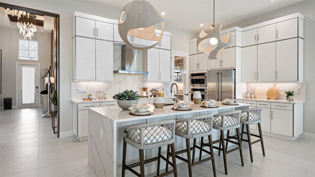 Furnished interior view inside a new home in L'Ambiance at Avenir, Palm Beach Gardens (Image 7).