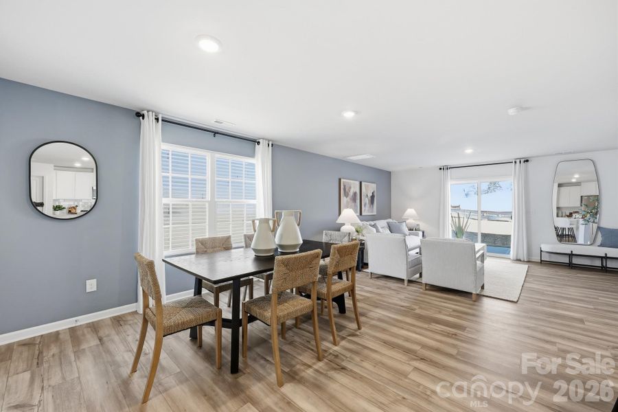 Representative photos of model home