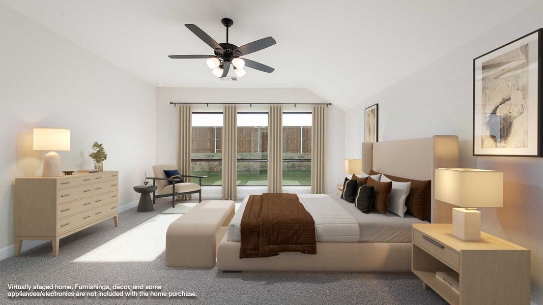 Representative furnished interior of a home built from the 2850W by Perry Homes in Flat Creek, Castroville (Image 5).