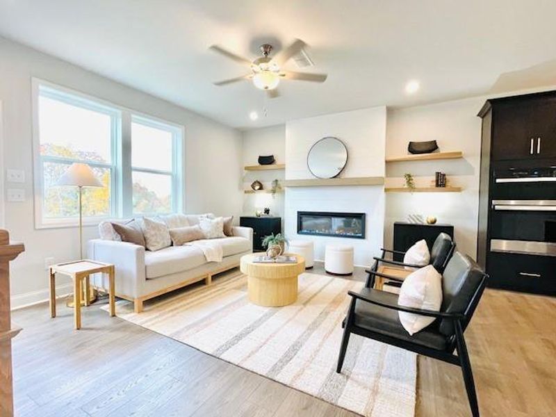 Furnished interior view inside a new home in Towne Village at Suwanee Dam, Sugar Hill (Image 24).
