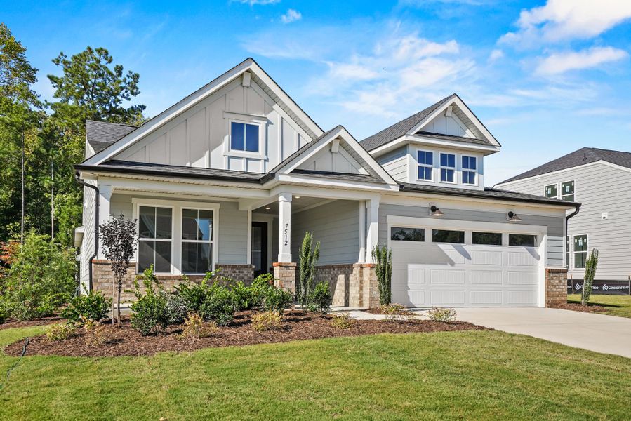 Front exterior of a new home in Kinsdale, Lancaster, SC, highlighting curb appeal (Image 39).
