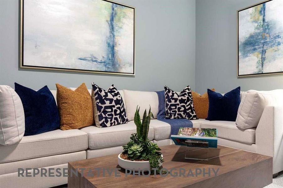 Furnished interior view inside a new home in Landmark, Denton (Image 29).