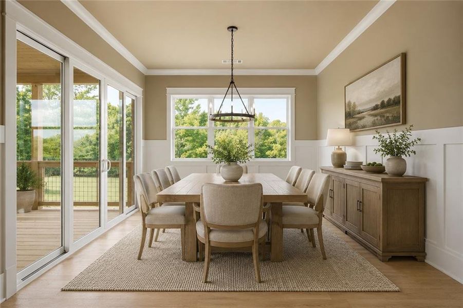 Furnished interior view inside a new home in , Jefferson (Image 18).