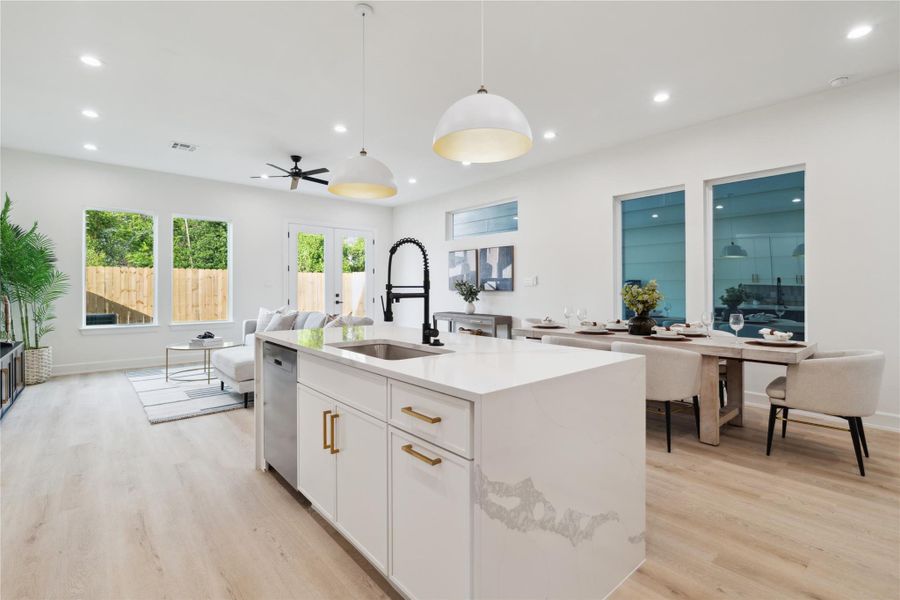 Furnished interior view inside a new home in , Houston (Image 6).