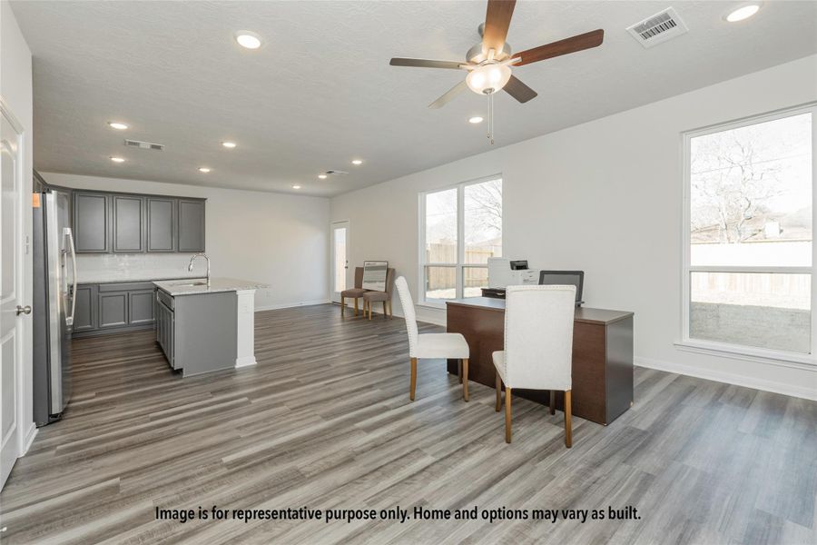 Furnished interior view inside a new home in , Brenham (Image 2). Furnished interior view inside a new home in , Brenham (Image 2).