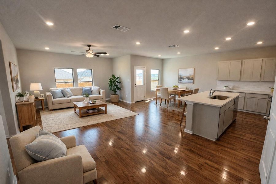 Furnished interior view inside a new home in Eastern Wells, Jarrell (Image 13).