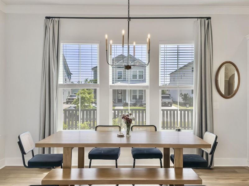 Furnished interior view inside a new home in Carnes Crossroads, Summerville (Image 16). Furnished interior view inside a new home in Carnes Crossroads, Summerville (Image 16).