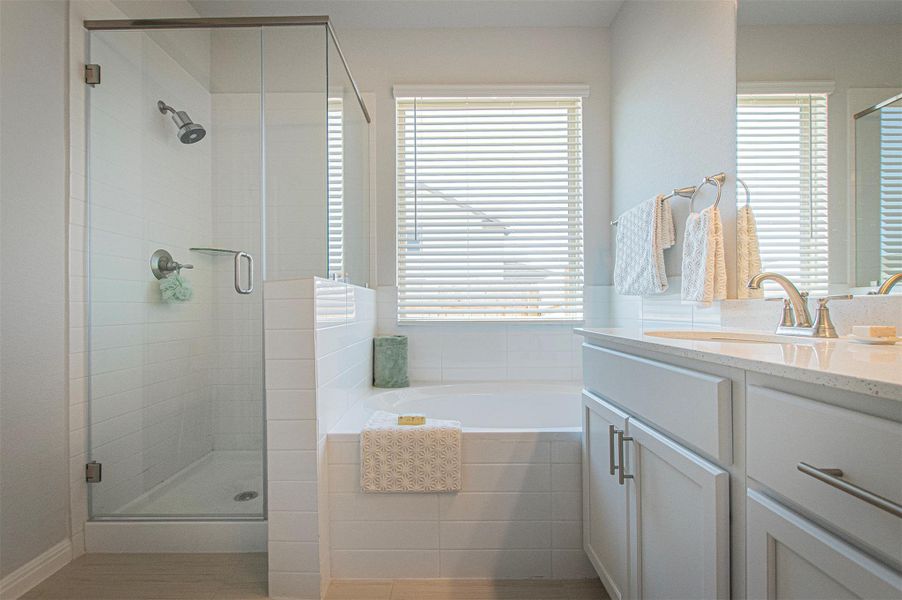 Furnished interior view inside a new home in Sage Hollow, Kyle (Image 13).