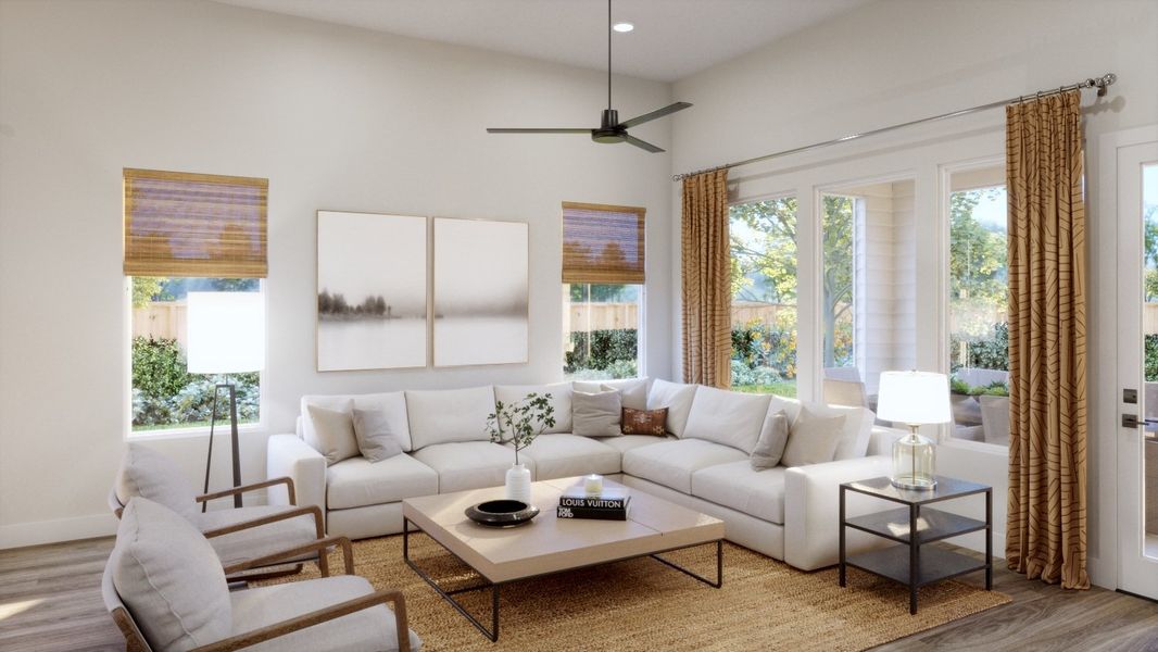 Representative furnished interior of a home built from the 4061 by Risewell Homes in Bluff Haven, Georgetown (Image 4).