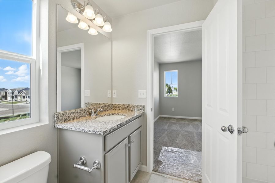 Furnished interior view inside a new home in Pintail Commons at Johnstown Village, Johnstown (Image 6).