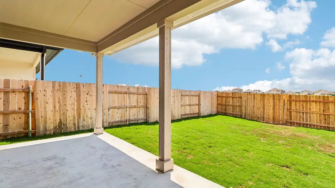 Exterior details and patio area of a home in Briarwood, Elgin (Image 4).