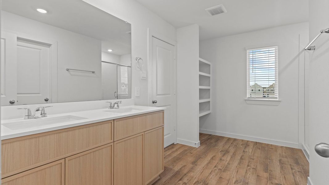 Furnished interior view inside a new home in Villarosa at Tamarron, Katy (Image 29).