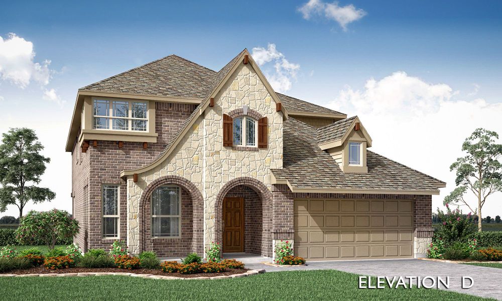 Elevation D. New Home in Kaufman, TX