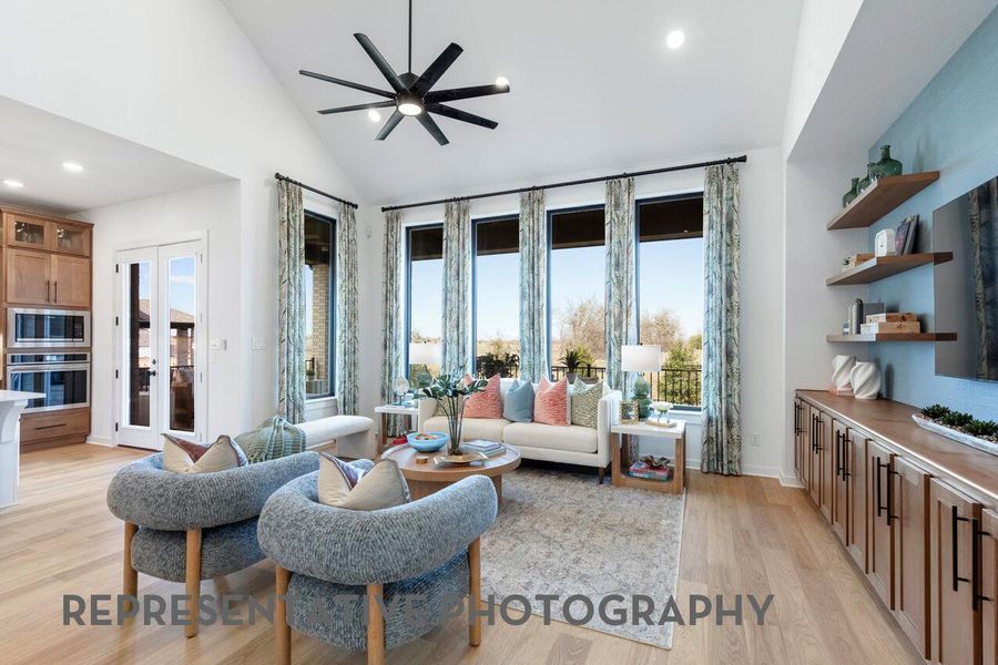 Furnished interior view inside a new home in Parkside On The River, Georgetown (Image 13). Furnished interior view inside a new home in Parkside On The River, Georgetown (Image 13).