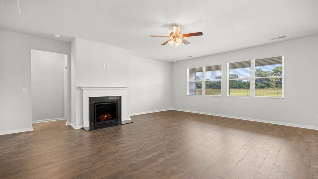 Representative unfurnished interior of a home built from the Denton by D.R. Horton in Chukker Creek Landing, Aiken (Image 14).