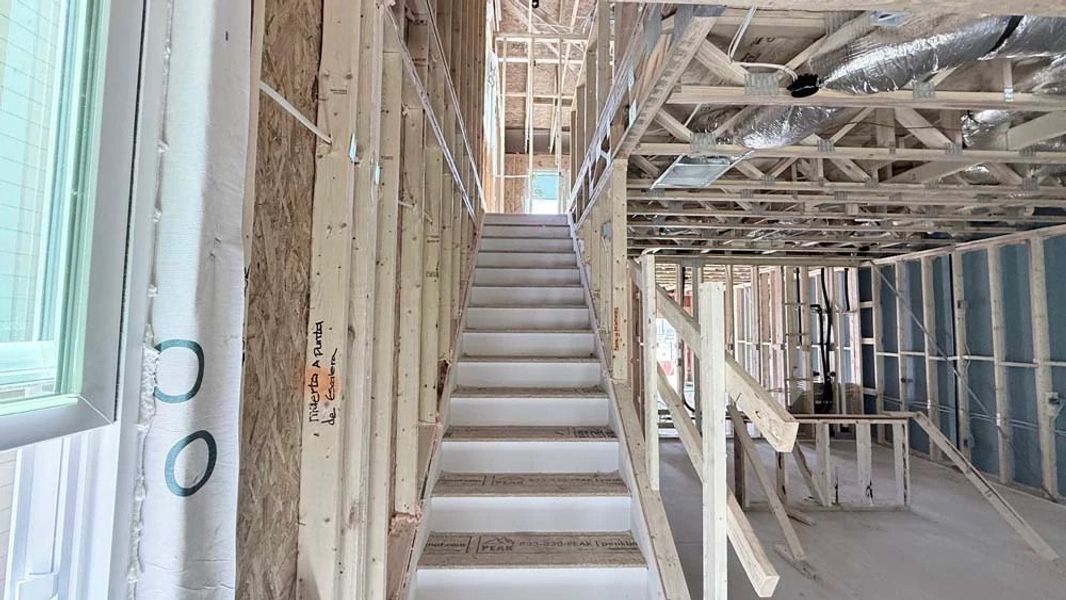 Stairs to Second Floor Construction Progress