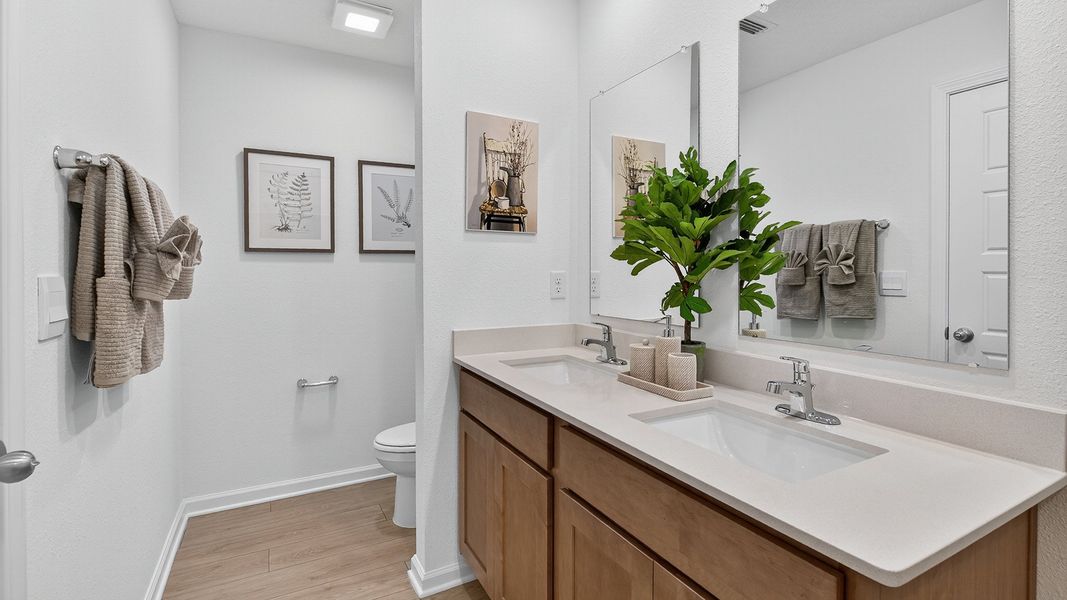 Representative furnished interior of a home built from the HARPER by D.R. Horton in The Arbors, Jacksonville (Image 19).