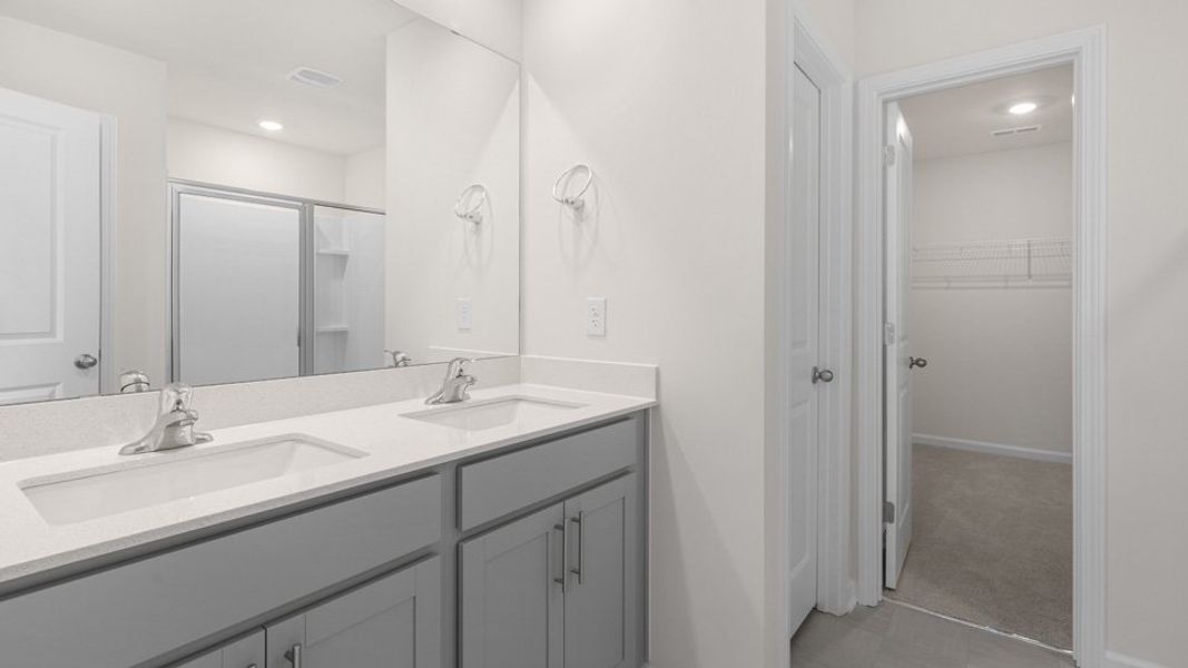 Furnished interior view inside a new home in The Reserve at Stoney Creek, Whitsett (Image 3).